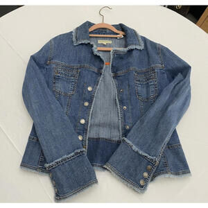 Stetson Denim Jacket Upside Logo Medium Women's